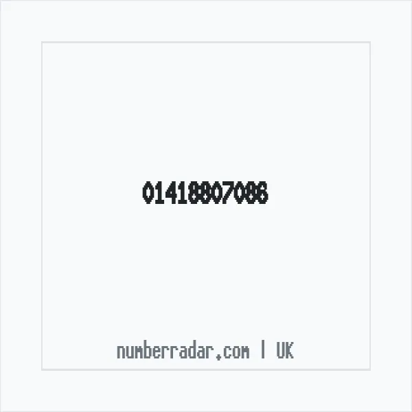 Reverse number check for +44 141 880 7086 — who called me?