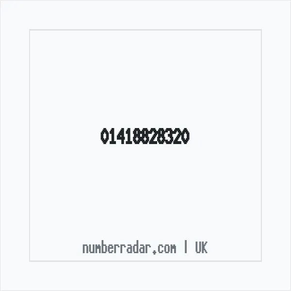Reverse number check for +44 141 882 8320 — who called me?