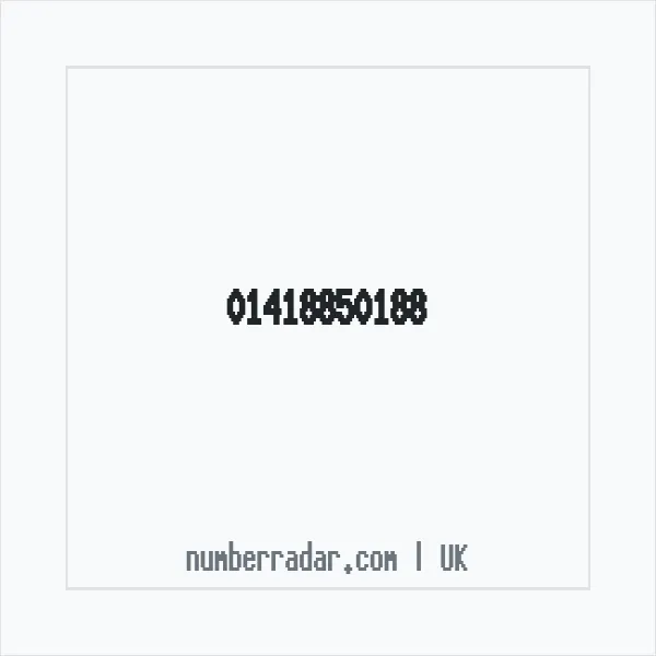 Reverse number check for +44 141 885 0188 — who called me?
