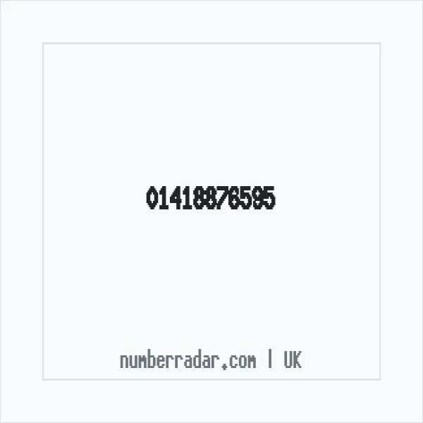 Reverse number check for +44 141 887 6595 — who called me?
