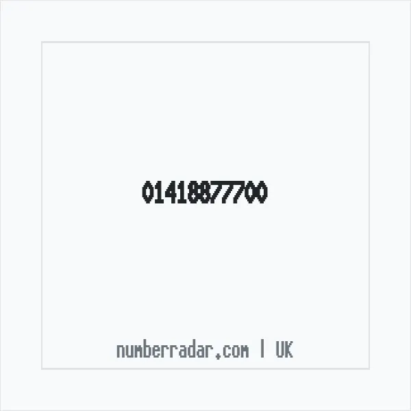 Reverse number check for +44 141 887 7700 — who called me?