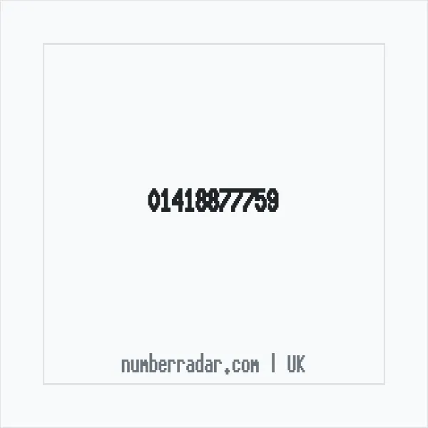 Reverse number check for +44 141 887 7759 — who called me?