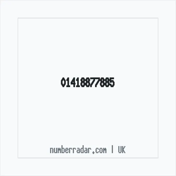 Reverse number check for +44 141 887 7885 — who called me?