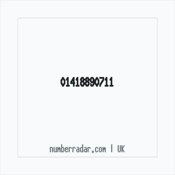 Reverse number check for +44 141 889 0711 — who called me?