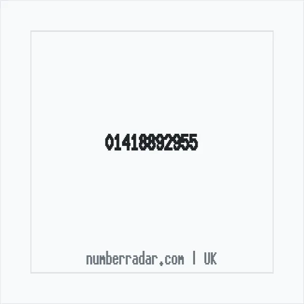 Reverse number check for +44 141 889 2955 — who called me?