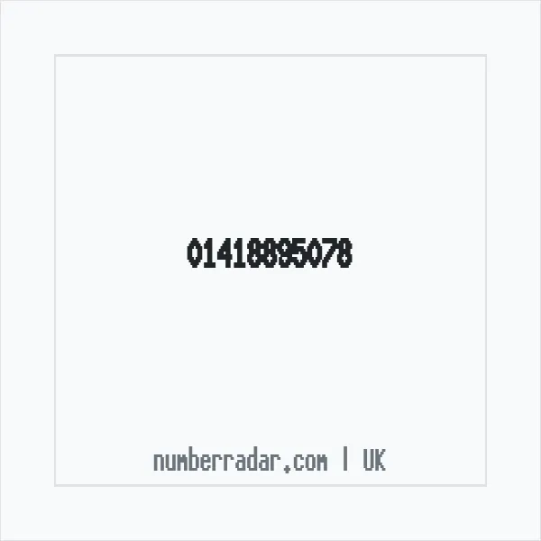 Reverse number check for +44 141 889 5078 — who called me?