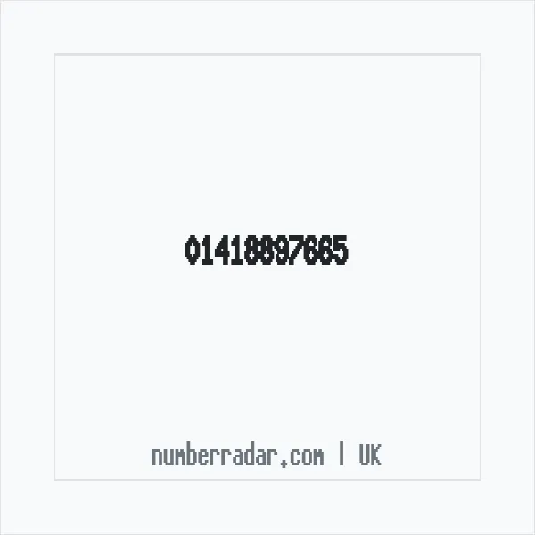 Reverse number check for +44 141 889 7665 — who called me?