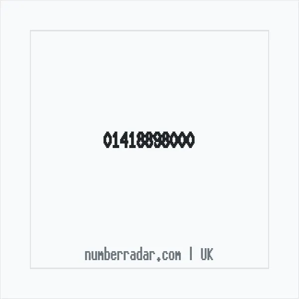 Reverse number check for +44 141 889 8000 — who called me?