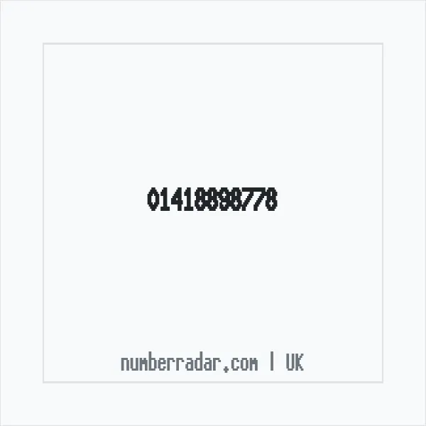 Reverse number check for +44 141 889 8778 — who called me?