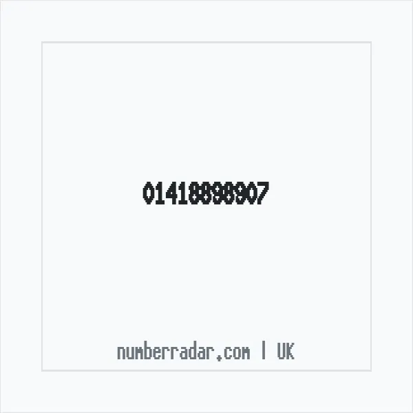 Reverse number check for +44 141 889 8907 — who called me?