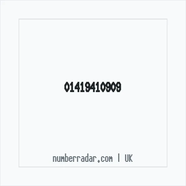 Reverse number check for +44 141 941 0909 — who called me?
