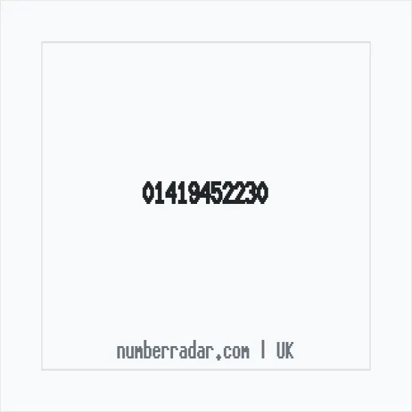 Reverse number check for +44 141 945 2230 — who called me?