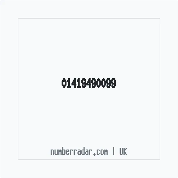 Reverse number check for +44 141 949 0099 — who called me?