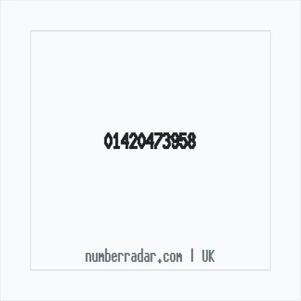 Reverse number check for +44 1420 473958 — who called me?