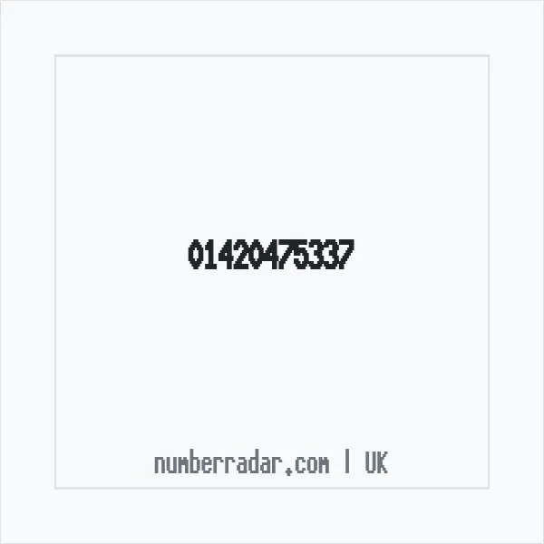 Reverse number check for +44 1420 475337 — who called me?