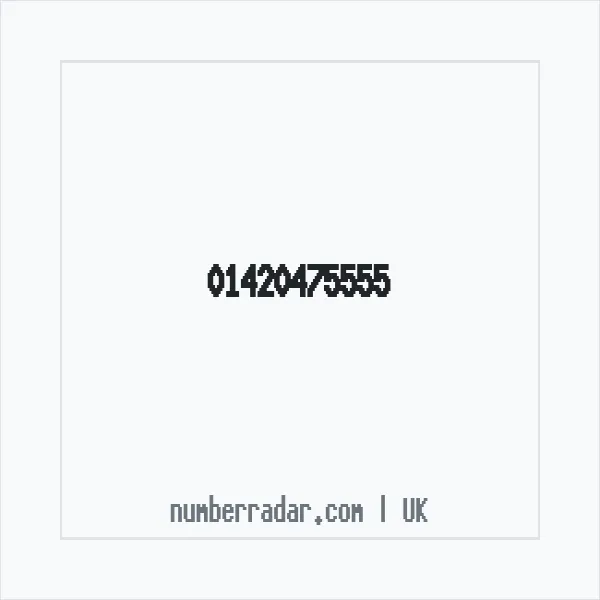 Reverse number check for +44 1420 475555 — who called me?