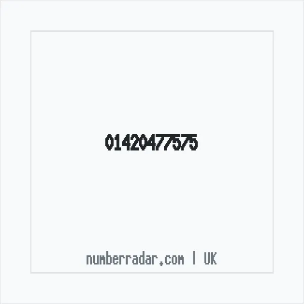 Reverse number check for +44 1420 477575 — who called me?