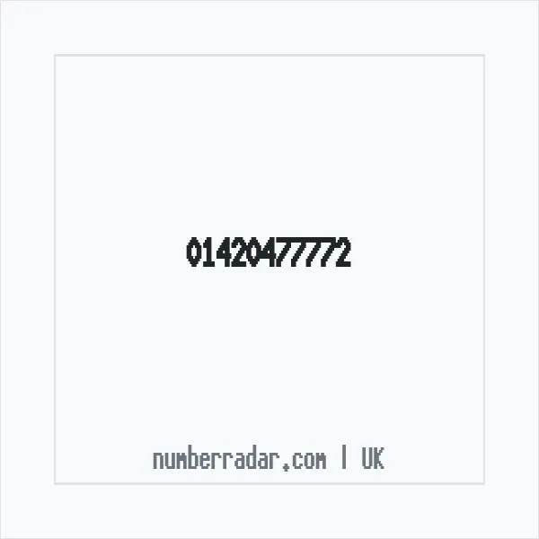 Reverse number check for +44 1420 477772 — who called me?