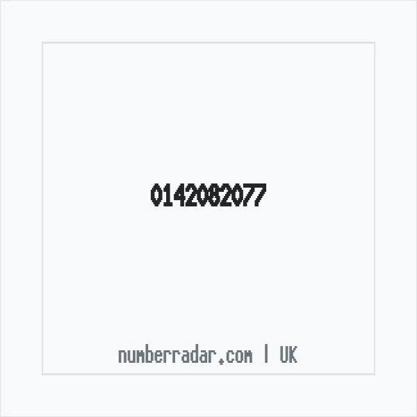 Reverse number check for +44 142082077 — who called me?
