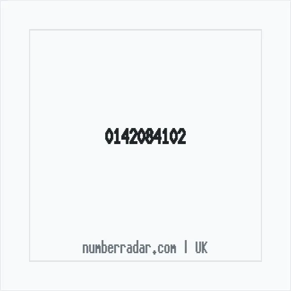 Reverse number check for +44 142084102 — who called me?