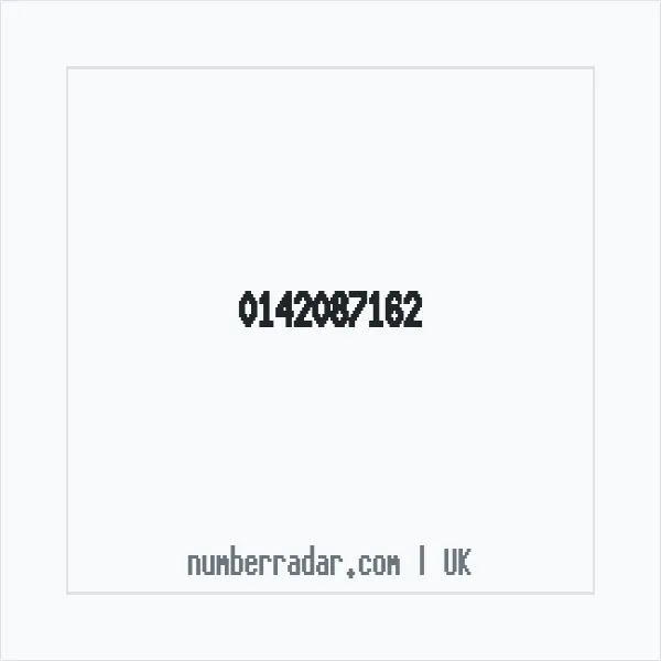Reverse number check for +44 142087162 — who called me?