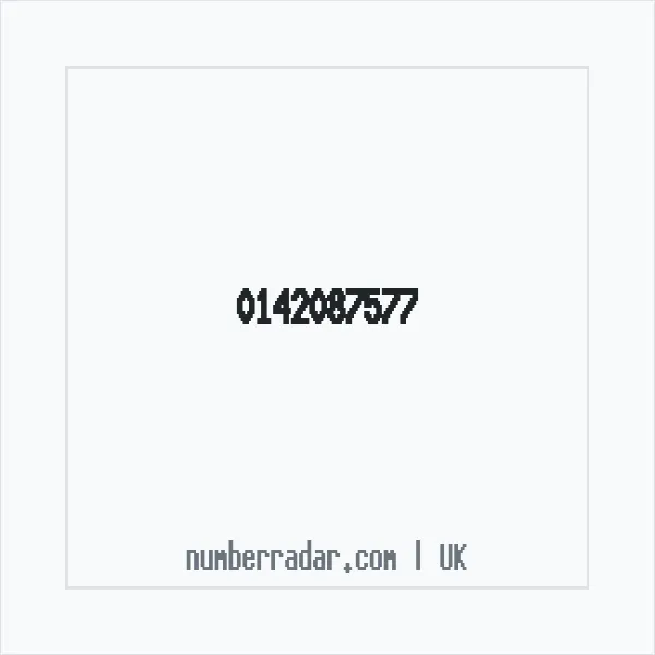 Reverse number check for +44 142087577 — who called me?