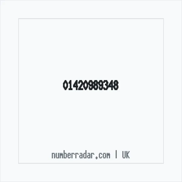 Reverse number check for +44 1420 989348 — who called me?