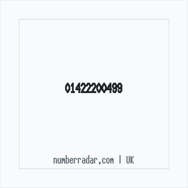 Reverse number check for +44 1422 200499 — who called me?