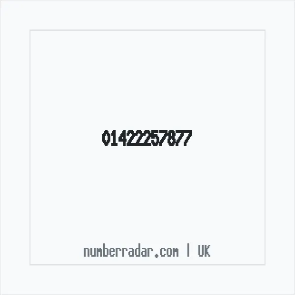 Reverse number check for +44 1422 257877 — who called me?