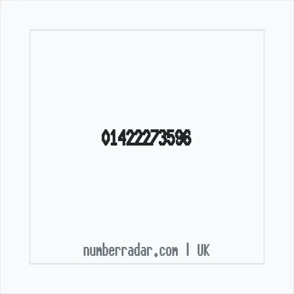 Reverse number check for +44 1422 273596 — who called me?