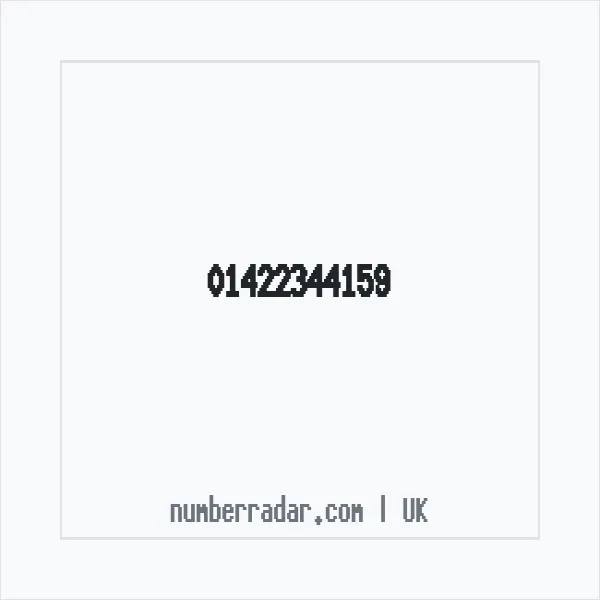 Reverse number check for +44 1422 344159 — who called me?