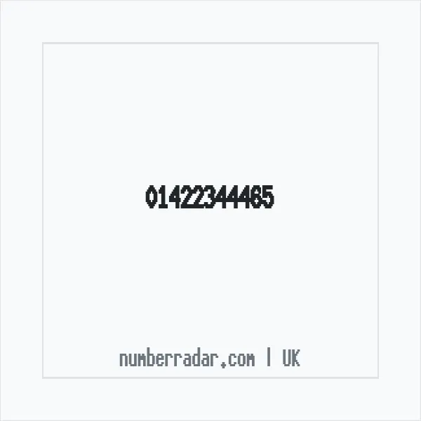 Reverse number check for +44 1422 344465 — who called me?