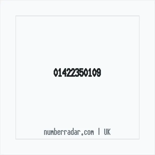 Reverse number check for +44 1422 350109 — who called me?