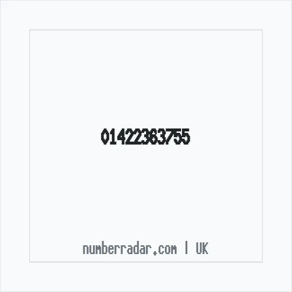 Reverse number check for +44 1422 363755 — who called me?