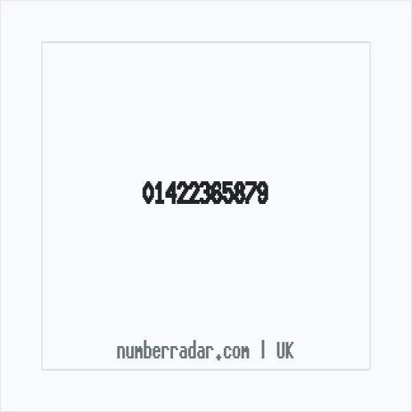 Reverse number check for +44 1422 365879 — who called me?