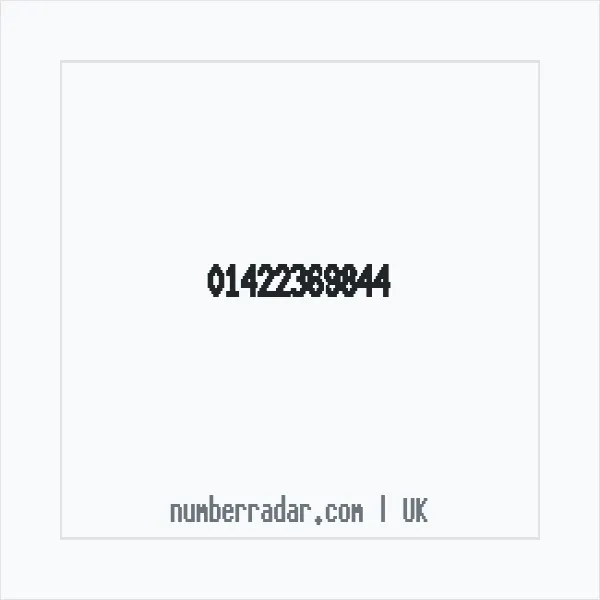 Reverse number check for +44 1422 369844 — who called me?
