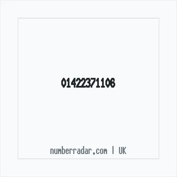 Reverse number check for +44 1422 371106 — who called me?