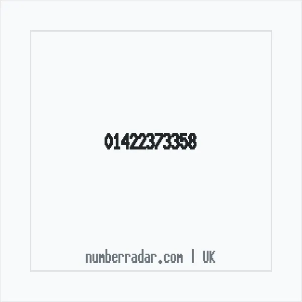 Reverse number check for +44 1422 373358 — who called me?