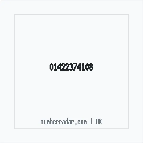 Reverse number check for +44 1422 374108 — who called me?