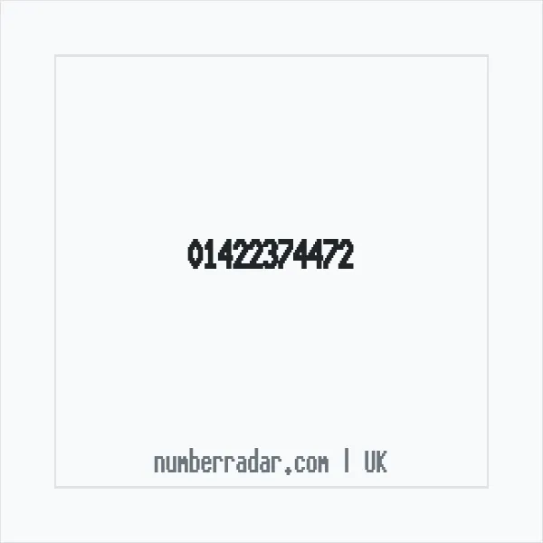 Reverse number check for +44 1422 374472 — who called me?