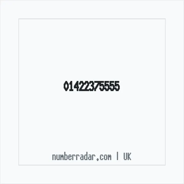 Reverse number check for +44 1422 375555 — who called me?