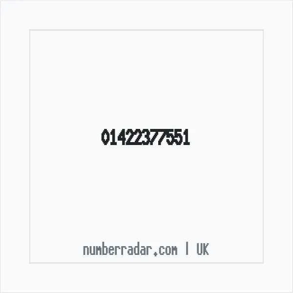 Reverse number check for +44 1422 377551 — who called me?