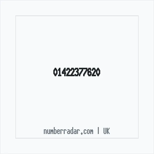 Reverse number check for +44 1422 377620 — who called me?