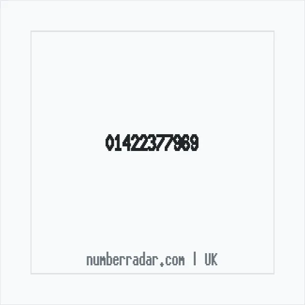Reverse number check for +44 1422 377969 — who called me?