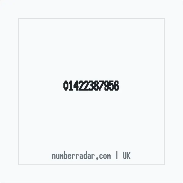 Reverse number check for +44 1422 387956 — who called me?