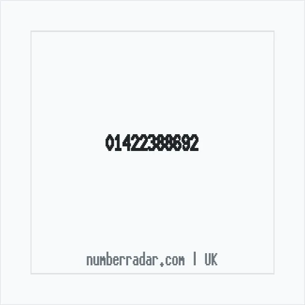 Reverse number check for +44 1422 388692 — who called me?