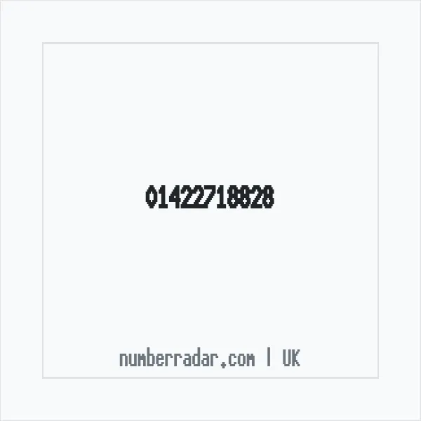 Reverse number check for +44 1422 718828 — who called me?