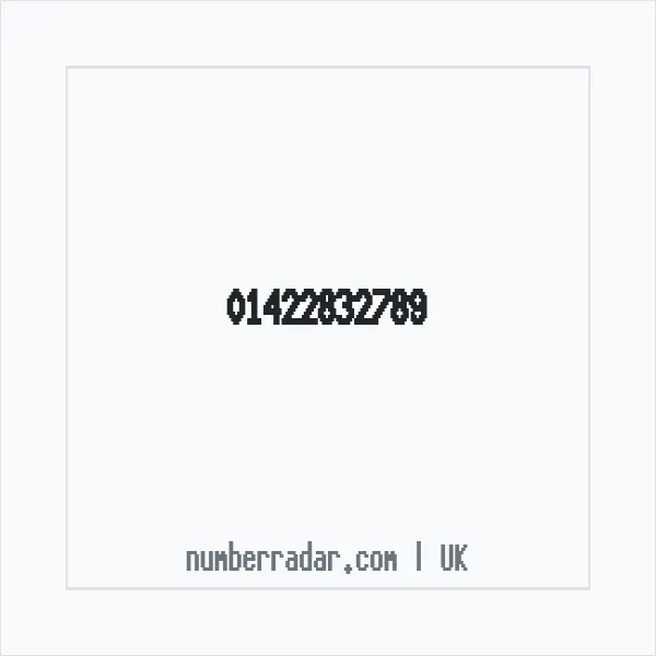 Reverse number check for +44 1422 832789 — who called me?