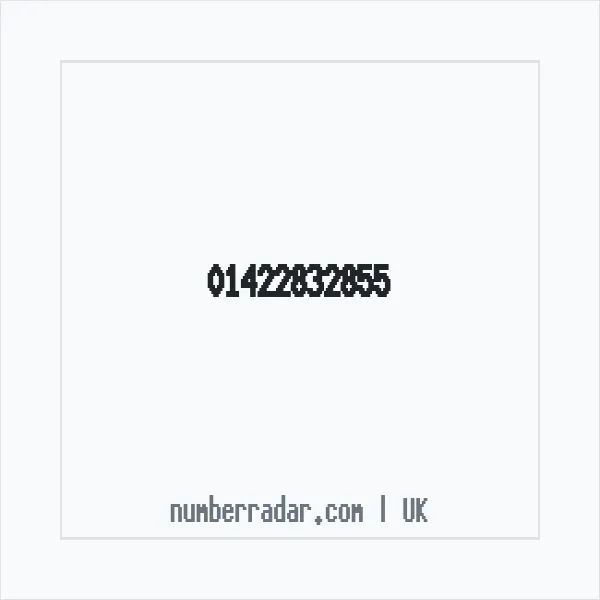 Reverse number check for +44 1422 832855 — who called me?