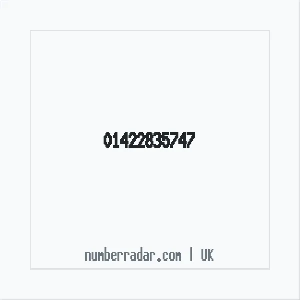 Reverse number check for +44 1422 835747 — who called me?